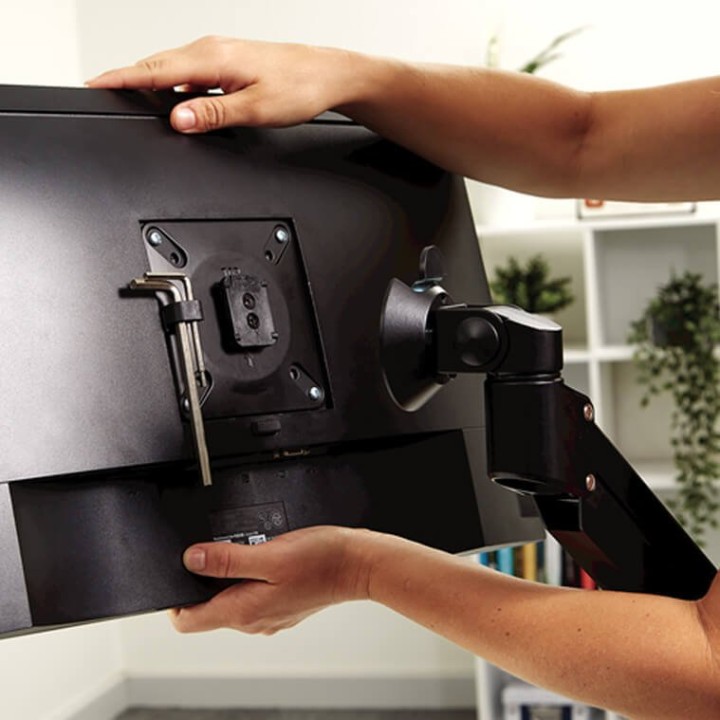 BRAS PORTE-ECRAN 1 ECRAN FOLLO MODULAR - NOIR