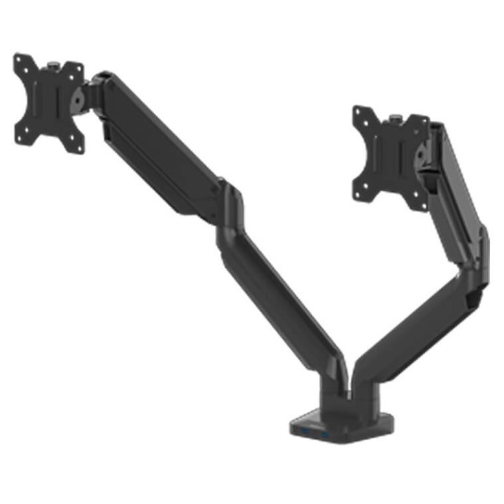 BRAS PORTE ÉCRAN DOUBLE OXY NOIR