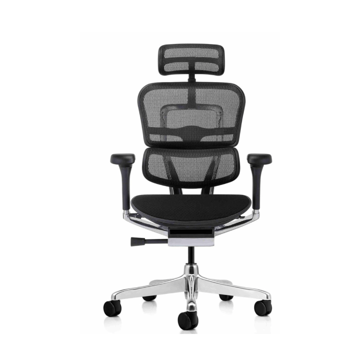 Fauteuil NO LIMIT 24/24 résille noire, structure noire